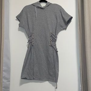 HMS Side Laced Hoodie Dress